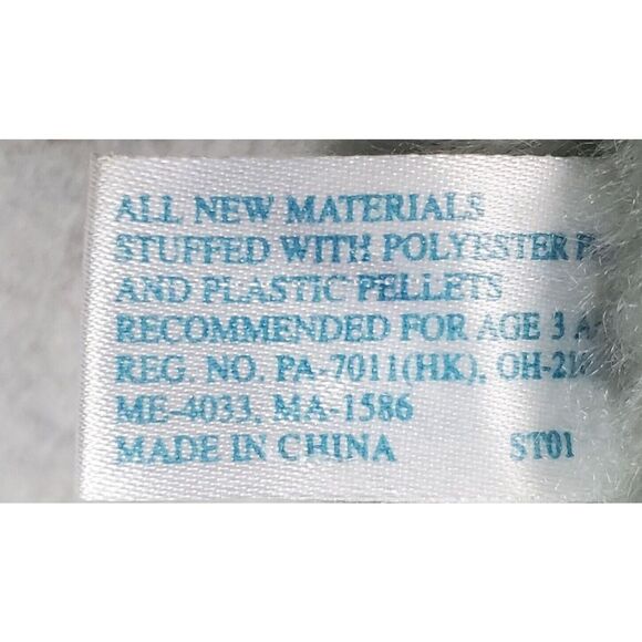 Stuffed Elephant Plush Gray Furry Fluffy Big Ears Long Trunk SKM Enterprises - Picture 6 of 8